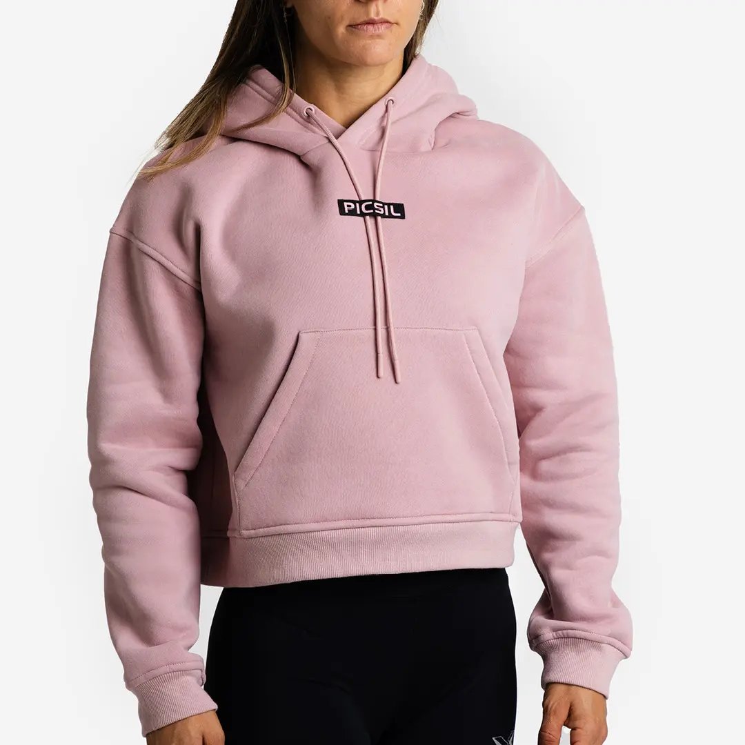 Sudadera Mujer Crop con Capucha