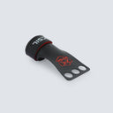 Callera cerrada RX con magnesio con 3 agujeros color negro y rojo vista desde arriba