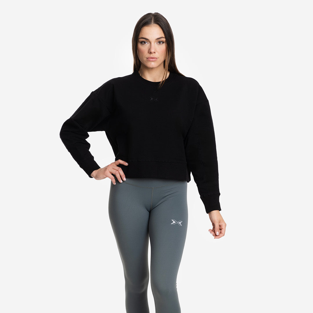 CROP WOMAN Jersey Stretch sweatshirt