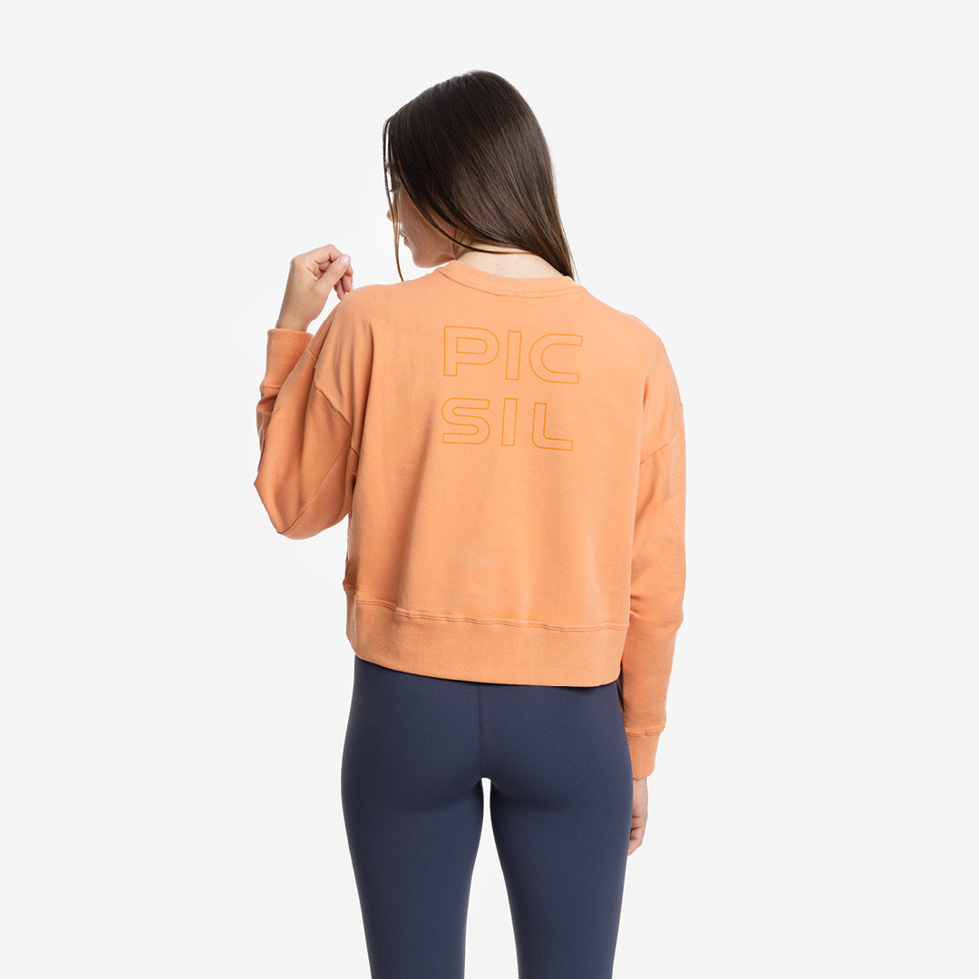 Sudadera Mujer crop Jersey stretch